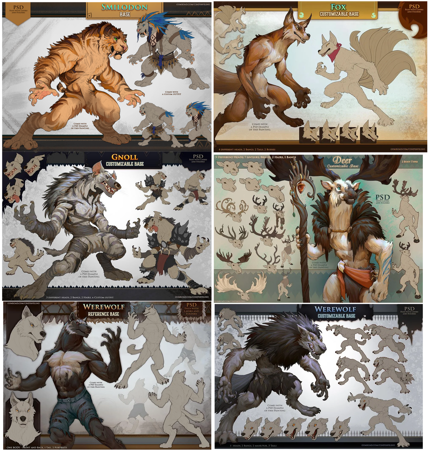 Custom Adoptables!! Creatures, Anthros, & Demi-Humans!