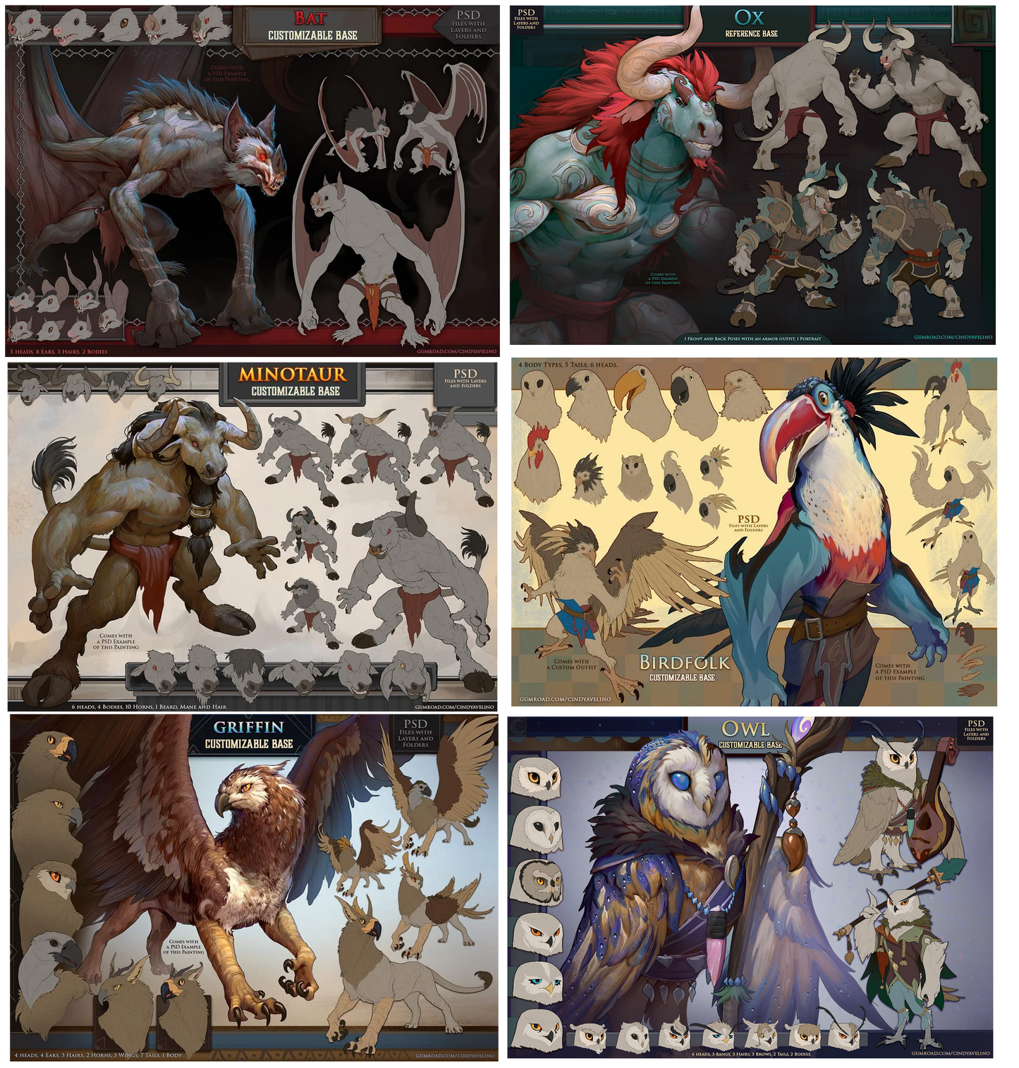 Custom Adoptables!! Creatures, Anthros, & Demi-Humans!