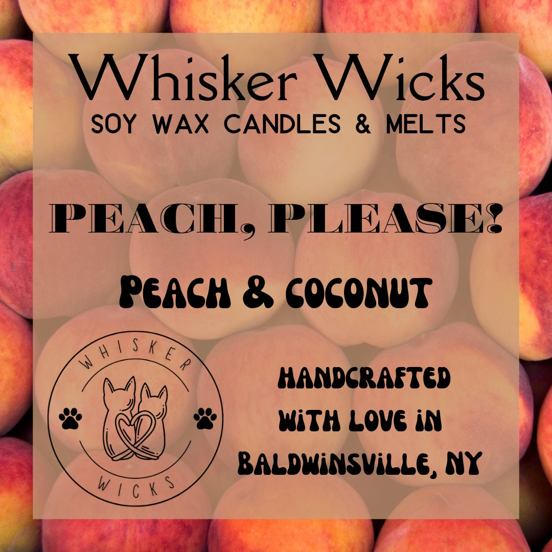 Whisker Wicks Summer Candles - Peach Please