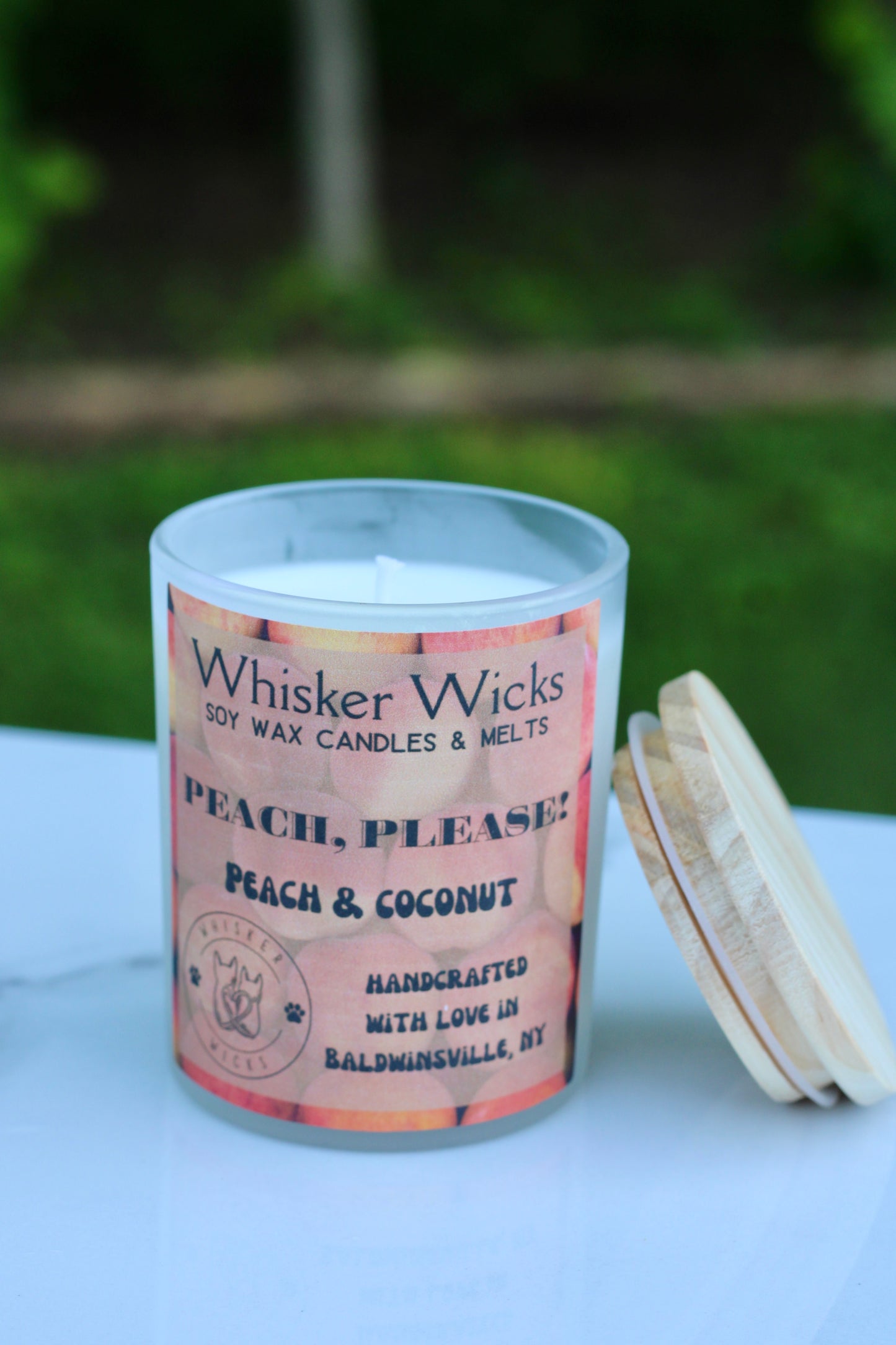 Whisker Wicks Summer Candles - Peach Please