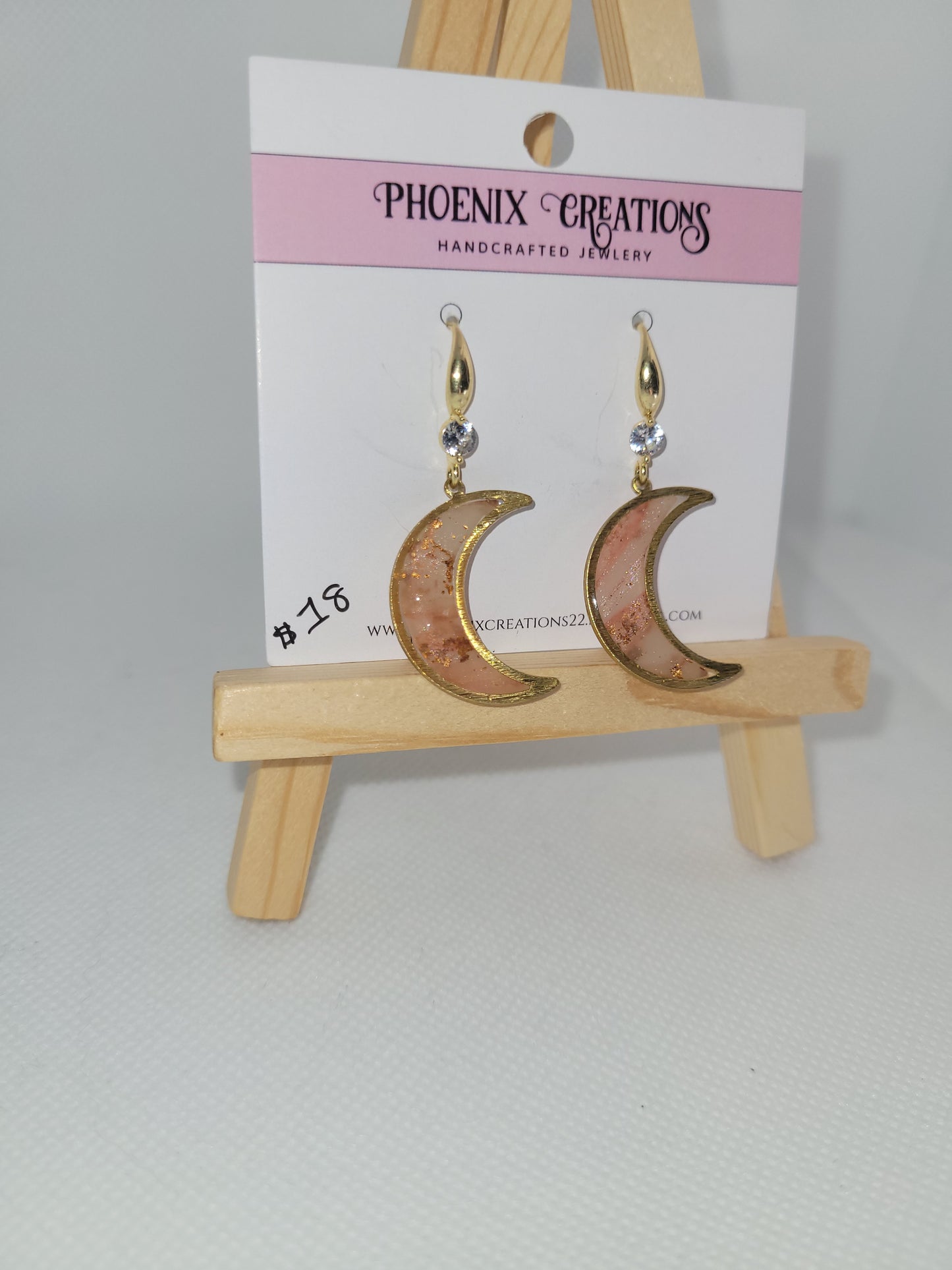 Celestial Dangle Earrings - Polymer Clay & Hypoallergenic, Mystical & Handmade