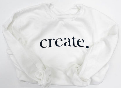 CREATE Unisex Crewneck Sweatshirt.