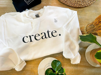 CREATE Unisex Crewneck Sweatshirt.