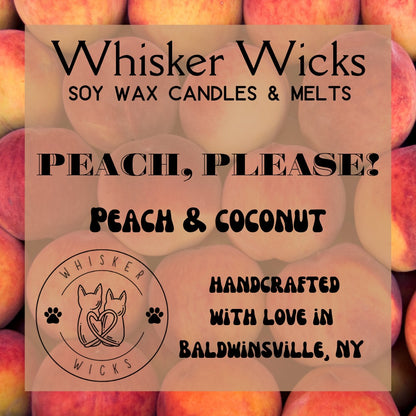 Whisker Wicks Summer Candles - Peach Please