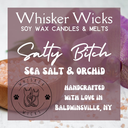 Whisker Wicks Summer Candles - Salty Bitch