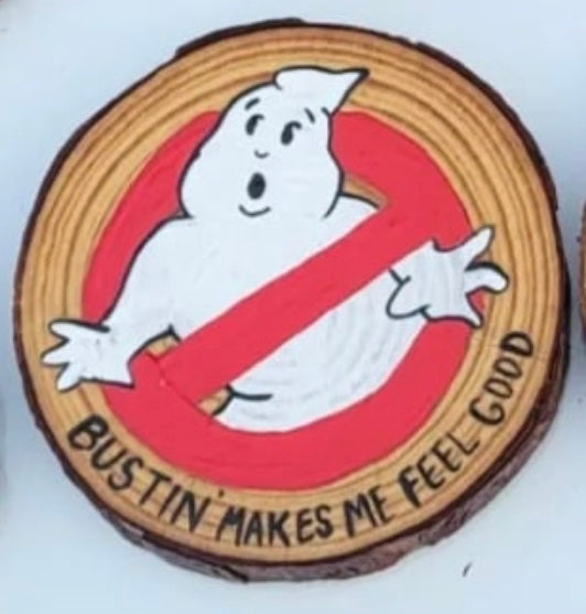 Ghostbusters Fan Magnet – Hand-Painted Wooden Magnet