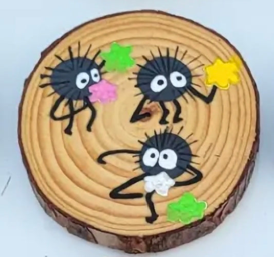 Soot Sprites Fan Magnet – Hand-Painted Wooden Magnet