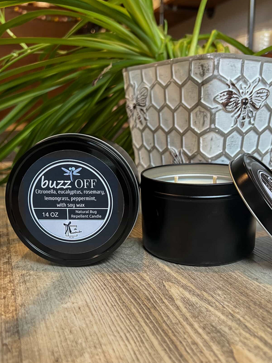 Buzz off candle