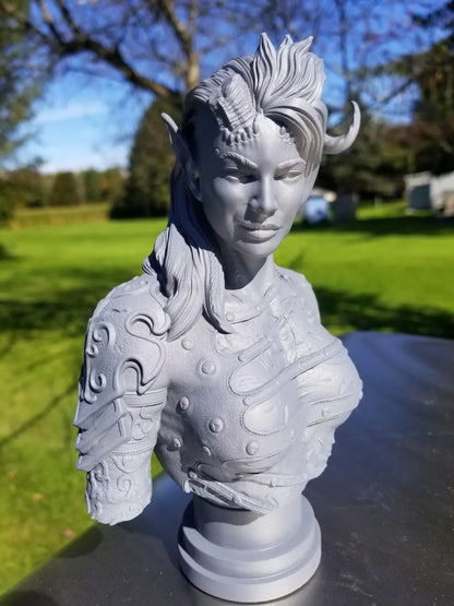 Karlach Bundle! Resin Bust and Cosplay Horns | Baldurs Gate 3