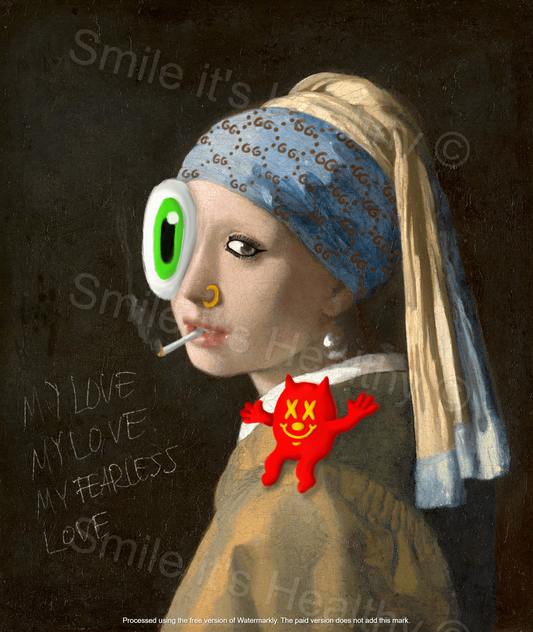 Limited Pearl Earring Print